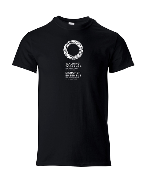Picture of Walking Together Adult T-Shirt (Black) / Marcher ensemble T-shirt adulte (Noir)